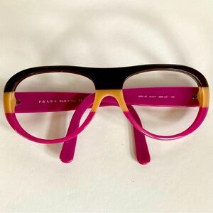 Vintage PRADA Pink and Brown Eyeglass Sunglass FRAMES Chic Retro Style Women Men
